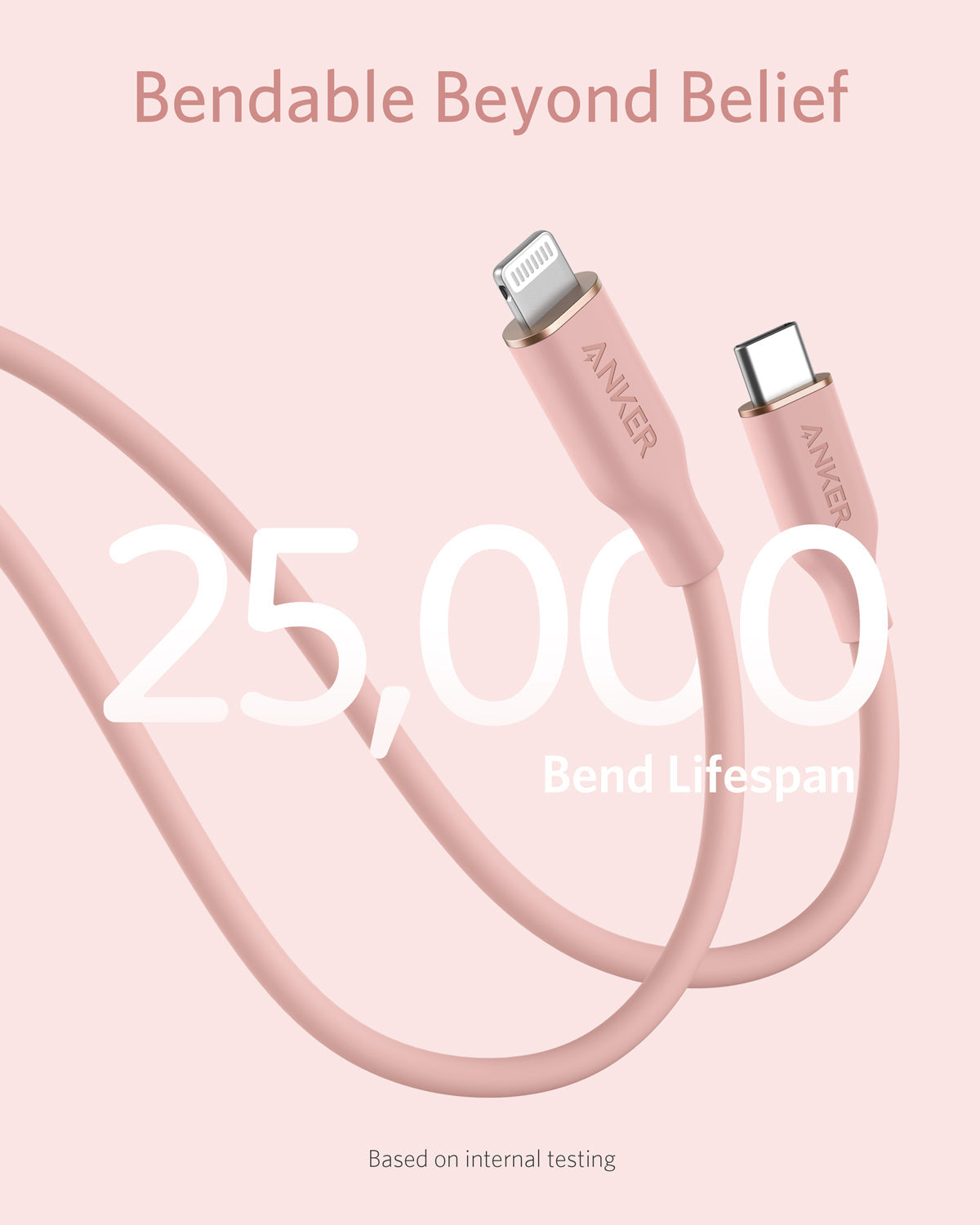 Anker 641 USB-C to Lightning Cable (Flow, 3 ft Silicone)